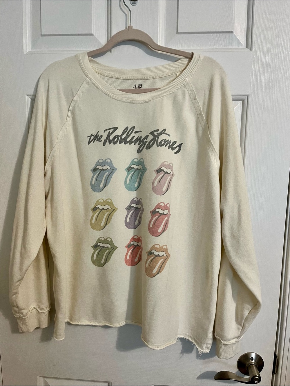 The Rolling Stones Cream Graphic Women’s Sweatshirt Size XL